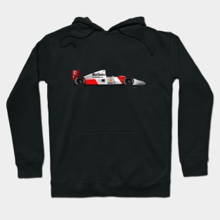 Ayrton Senna's McLaren Honda MP4/6 Illustration Hoodie